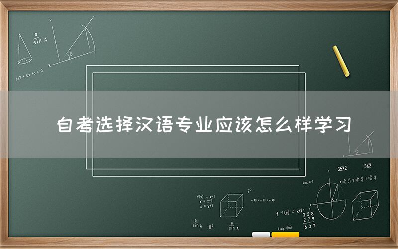 自考选择汉语专业应该怎么样学习(图1)